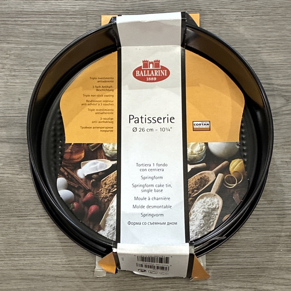 BALLARINI Patisserie Springform Cake Pan Non-Stick Hinge 1 Bottom 10 1/4"